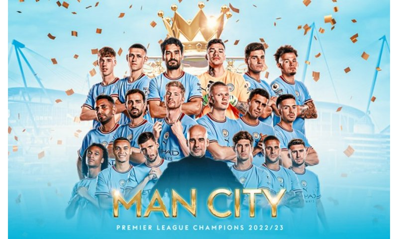 Chức vô địch Ngoại hạng Anh 2022/2023 thuộc về Man City

